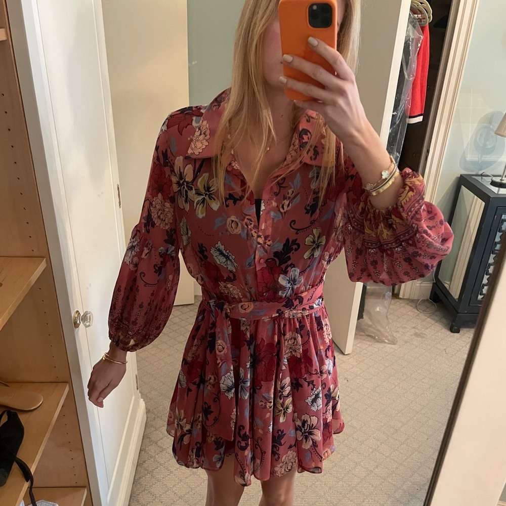 MISA multicolored floral dress
